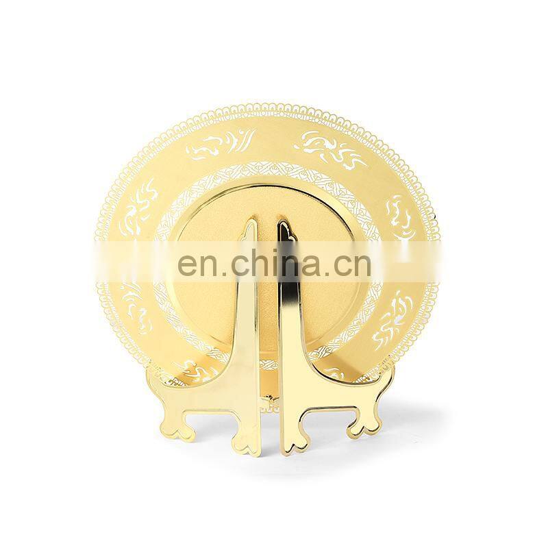 Custom 2017 hot sale company souvenir stainless steel metal plate