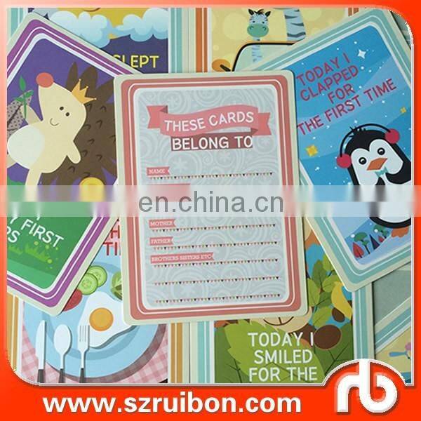 Baby Monthly cards,Baby milestone cards with packing box,baby shower gift cards set 36 cards pack
