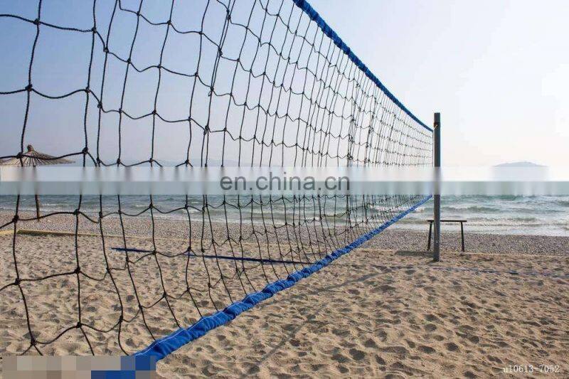 professional quality portable custom PE beach volleyball net set PE volleyball net