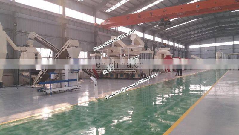 Rice husk 1-1.5Ton / Hour Rice Husk Ring Die Wood Pellet MachVertical Ring Die Pellet Mill production line