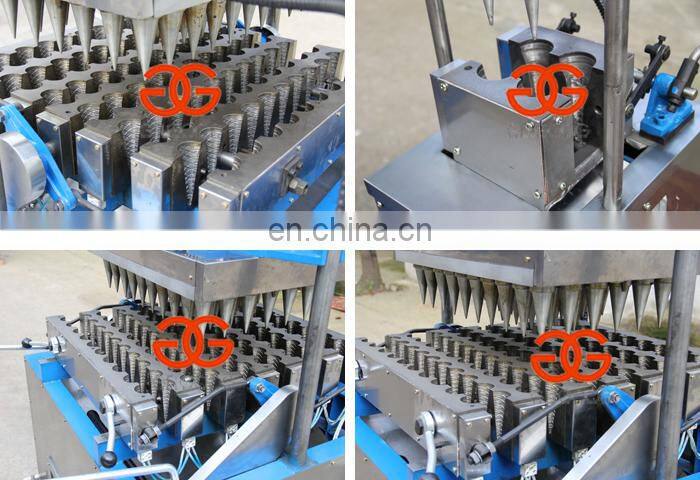 Factory Supply Semi-Automatic Kono Pizza Cono Making Snow Sugar Cone Baking Maker Equipment Ice Cream Wafer Cone Machine Price