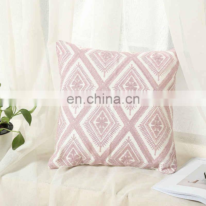 i@home Threaded Modern Geometric Vintage Floral Fashion Sofa Pillow Cushion Cover