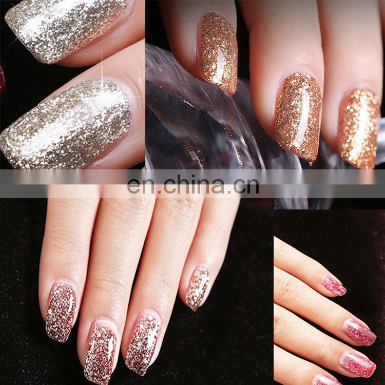 RONIKI Long Lasting wholesale Nail Gel Polish Beauty Colored micro diamond UV Gel