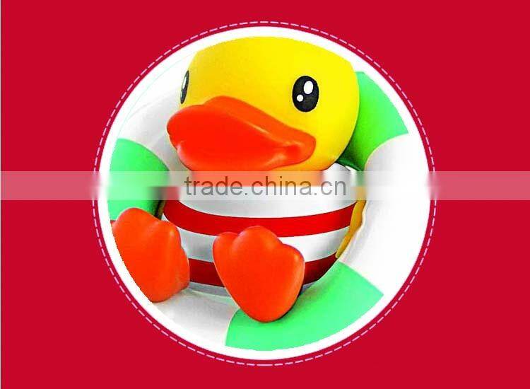 B.Duck brand animal shape pvc floating titanium key ring