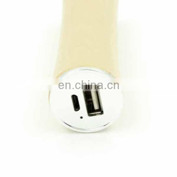 2000mAh wood portable mobile power bank lithium battery inside wood case travel battery pack