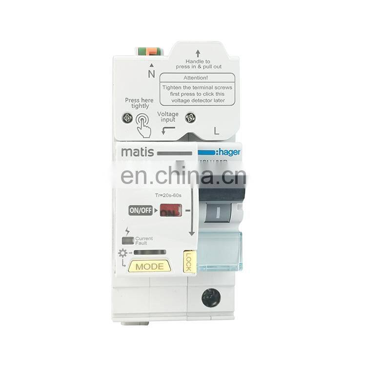 MT84SR over under voltage protection automatic recloser with 1P C25 mcb
