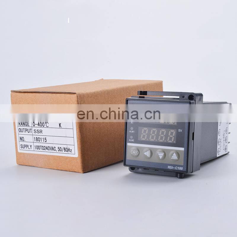 Digital PID Temperature Controller REX-C100 REX C100 thermostat with 40DA SSR Relay K Thermocouple 1m Probe RKC SSR-40DA