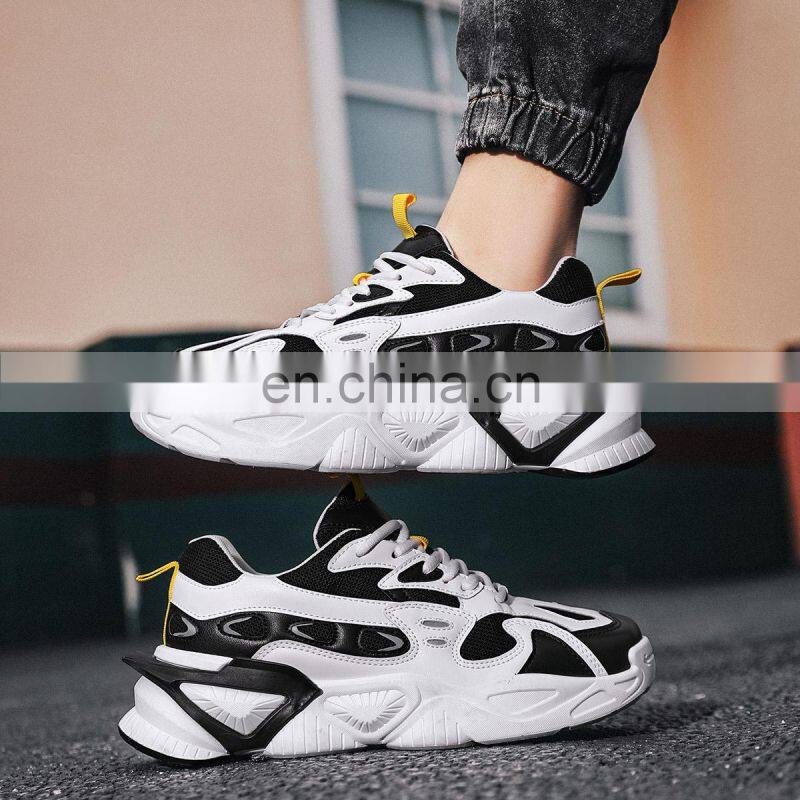 Factory Outlet 2021 Christmas New Youth Korean Thick-soled Trend Fashion Customized Mesh Casual Running Sneakers