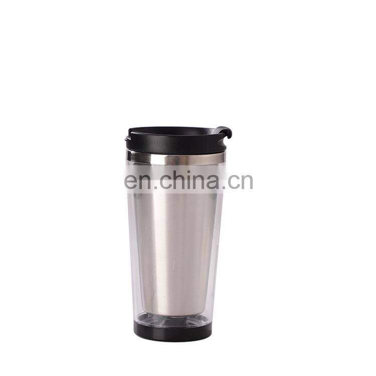 Wholesale Paper Insert 450ml Coffee Mugs Plastic Custom Logo