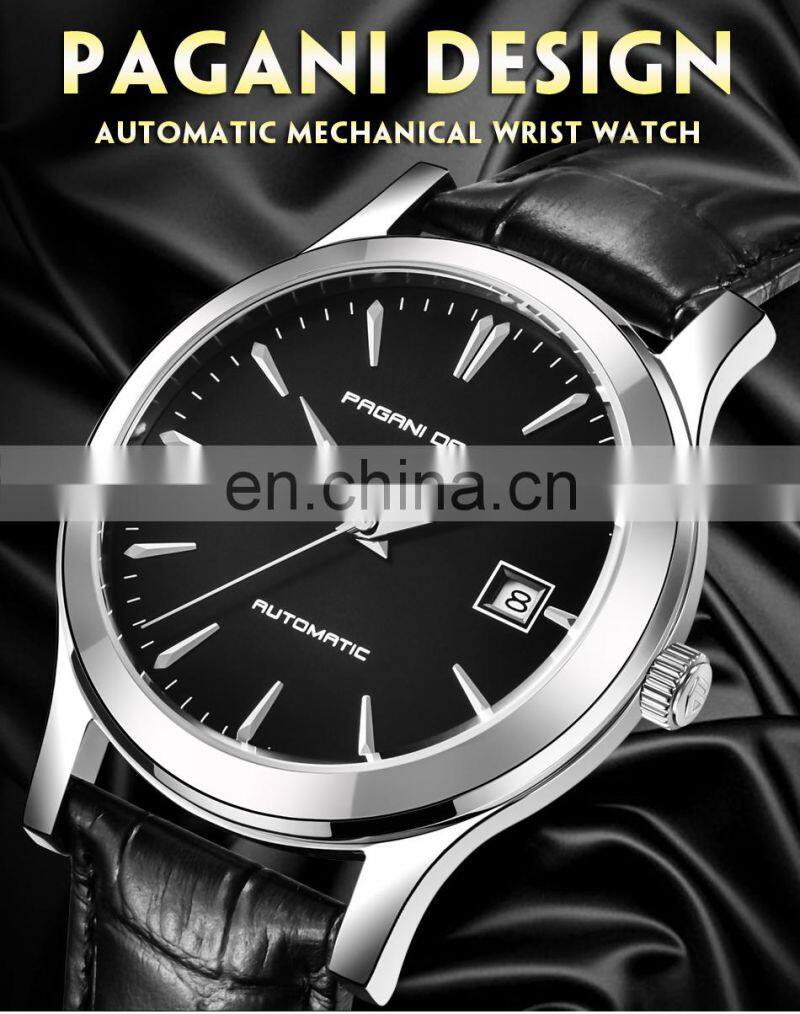 Pagani Design 5080 Simple stylish men automatic watches 10 ATM waterproof stainless steel case analog mechanical man watch