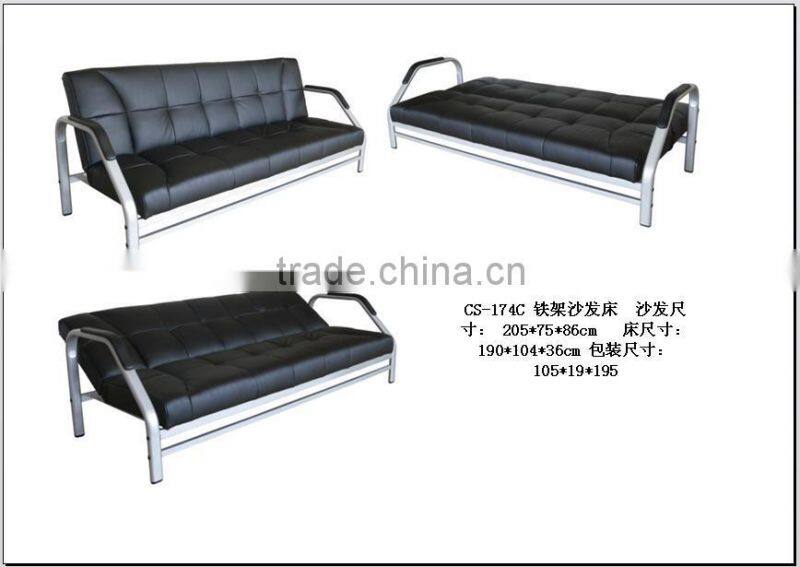 Modern Home Furniture Fabric Double Cushions Sofa Cum Bed Designs