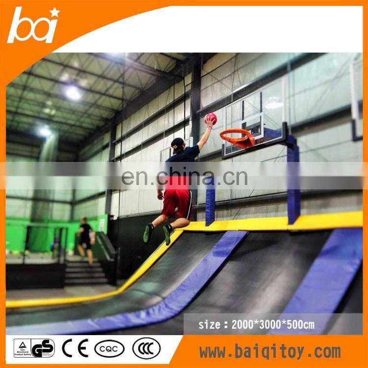 BaiQi Safe and stimulating Children Indoor Sport Play Trampoline Park with Foam Pit