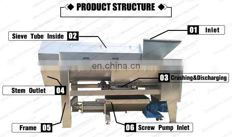 Grape Stem Removing Machine Destemmer Crusher Grape Crushing Machine