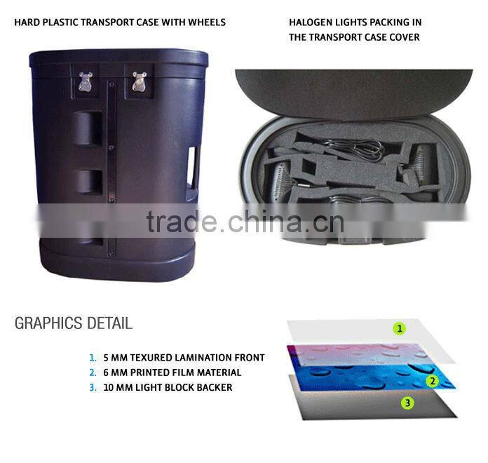 exhibition booth trade show display stand, 3*3 Trade Show pop up display backdrop wall