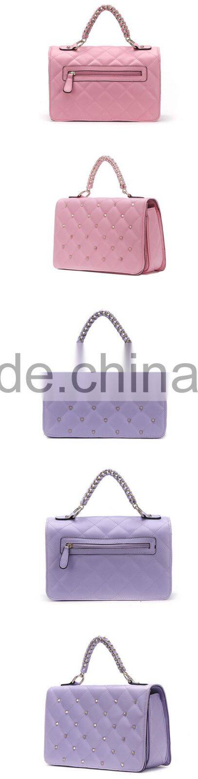 2016 new model handbag pu lady bag big brand women bag