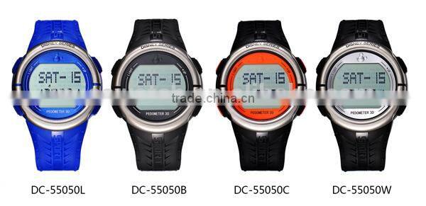 multi-function 3D pedometer sports digital wrist watch