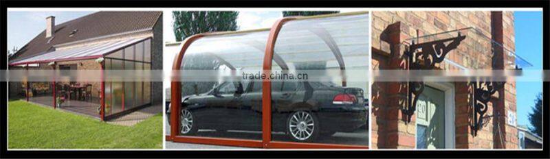 Green polycarbonate sheet for factory awning
