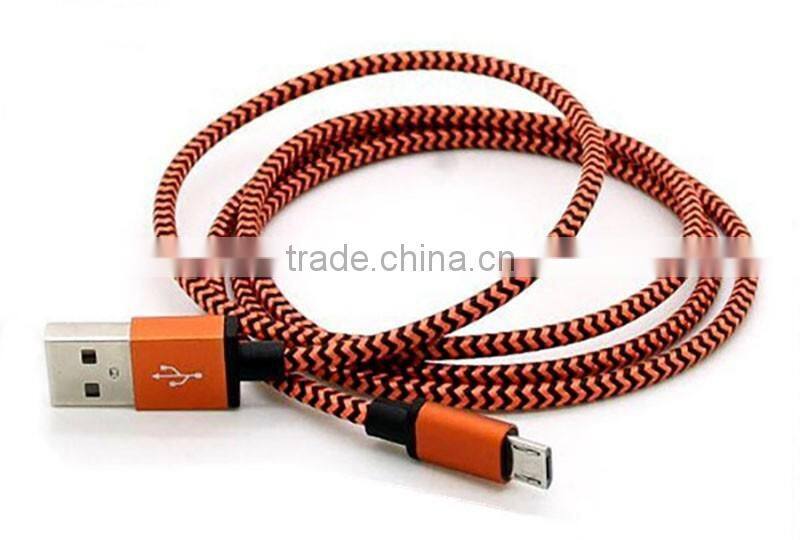 Lowest Price Fast Speed Data Sync Nylon Micro Usb Cable