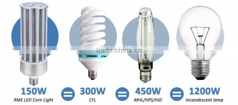 Dustproof dlc corn light lamp 150w with 5 years warranty
