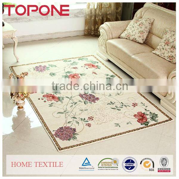 Professional company cheap jacquard printing home door carpet factory