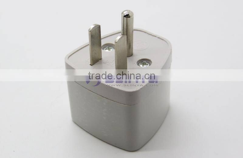 Manufacturer directly supply Universal to USA Plug Adapter with Ground Plug, 3 pin Universal AC USA Travel Adapter