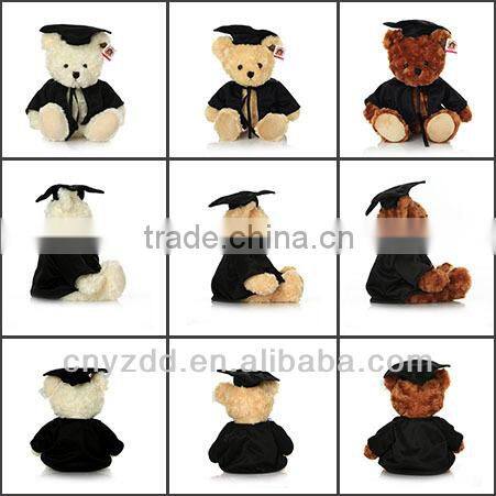 Plush Grduation Bear Toys/Graduation Teddy Bear/Plush with Graduation Hat and Bow