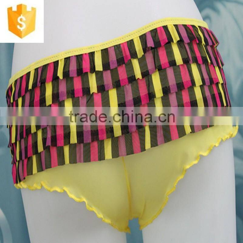 The sexy colourful lines g-string for teen