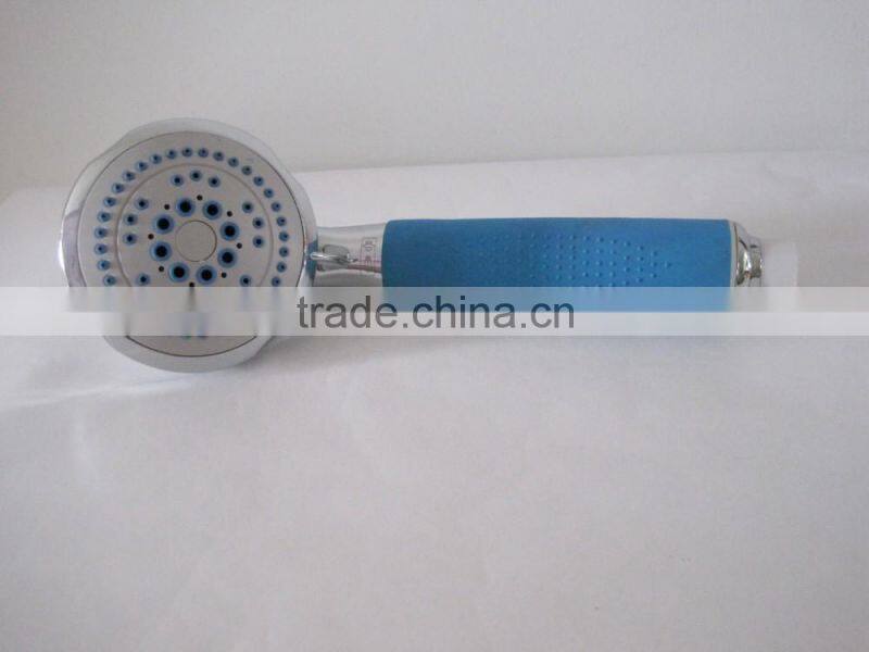 Six functions chrome shower abs shower head matching shower