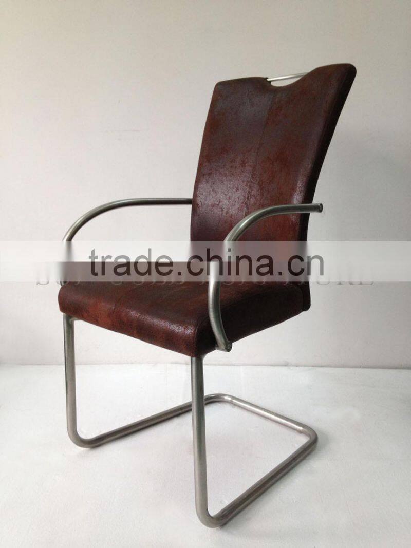 2014 Hot sale stainless steel leather dining chair (SZ-DC040)
