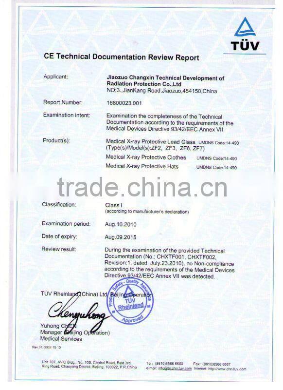 2014 hot sale leaded window from x ray shielding