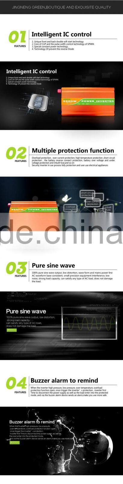 48v 5500w High Frequency pure sine wave off-grid solar inverter JN-H Series