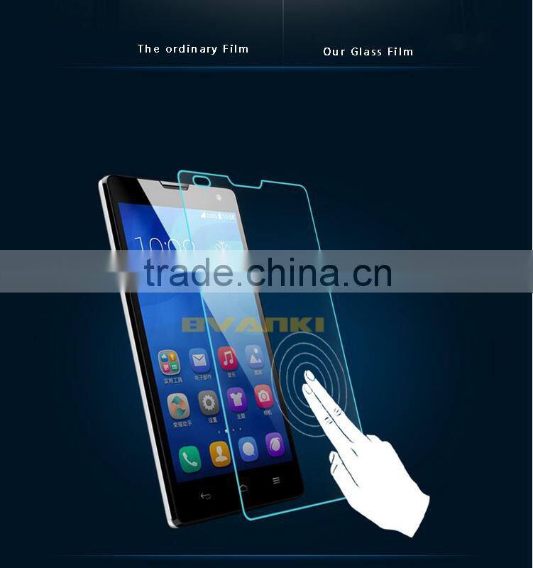 hot new products for 2015 Waterproof tempered glass screen protector for Huawei honor 3C screen protector