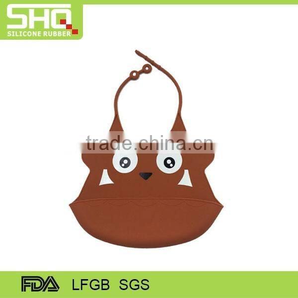 High Quality silicone baby bib eco-friendly waterproof Cartoon baby bibs wholesale