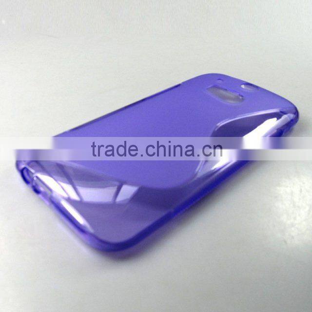 New Clear S-line TPU Silicone Gel Cover Case for HTC One M8