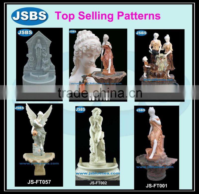 large stone angel water fountain outdoor