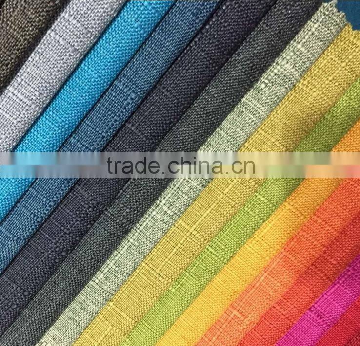 Polyester linen blended fabric for Home textile sofa cloth