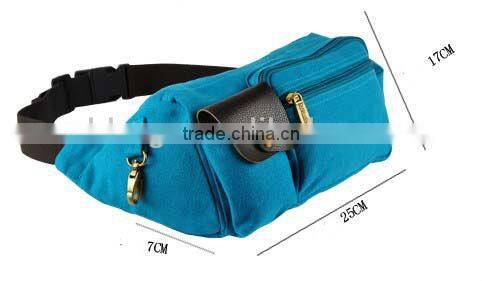 colored canvas waist bag