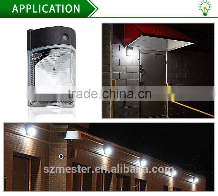 Outdoor DLC LM79 led modern wall lighting fixture 120v /277v photocell