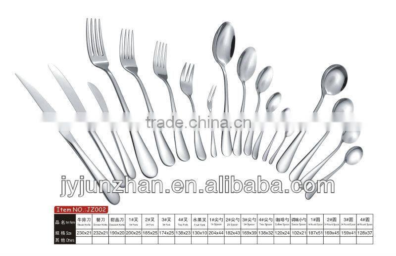 Dinner spoon and fork with low price and factory sell directly Junzhan in Jieyang