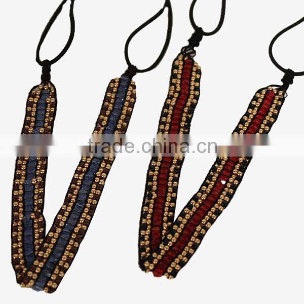 ROYAL BLUE & YELLOW STRETCH HEADBAND FASHION HAIR JEWELRY