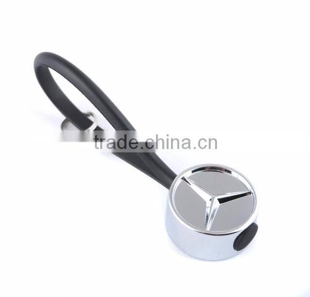 Best selling items car logo 3d soft pvc keychain metal