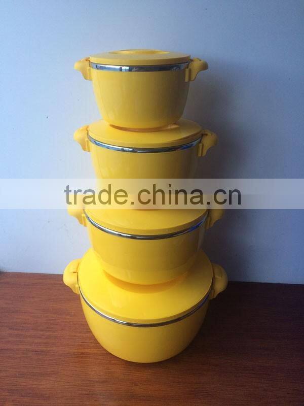 2011 plastic stainless steel thermal hot casserole