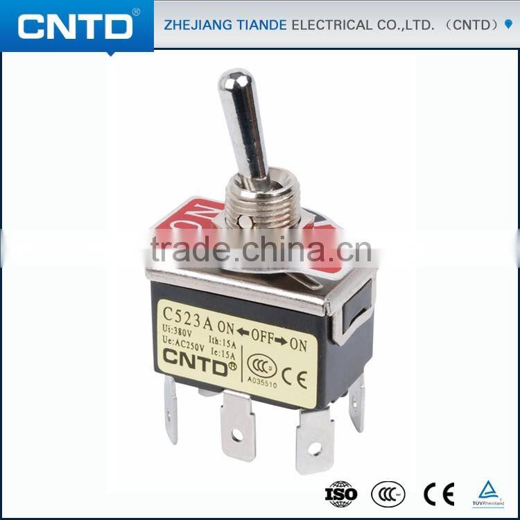 CNTD Bulk Items Spring Loaded 6-Way On Off On Momentary Waterproof Toggle Switch for Lamp
