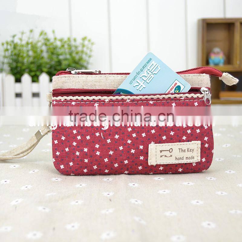 2015 hot sell canvas wallet