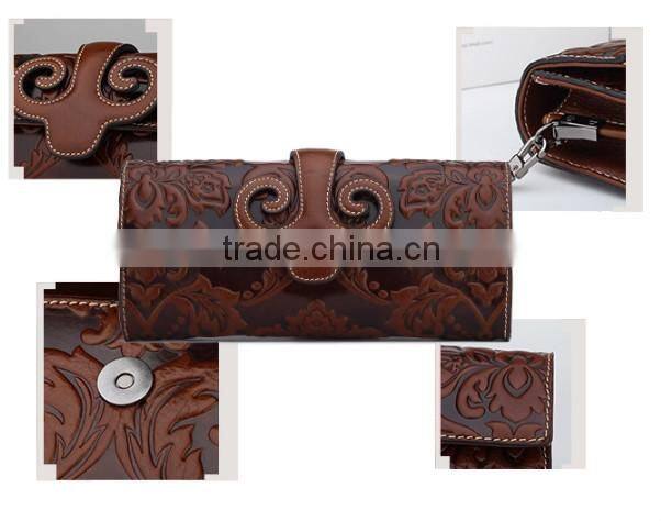 New Fashion Vintage Leather Women Wallet Evening bag