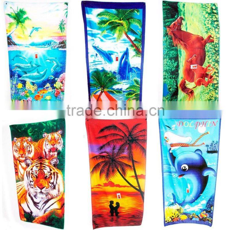 Wholesale promotional cheap microfiber beach towel