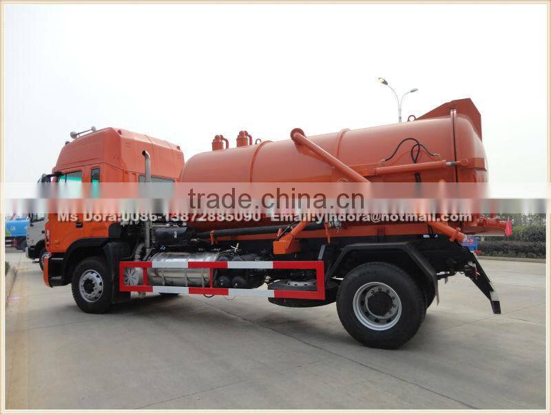 Sino truck 10000 litres vacuum sewer cleaning truck sale