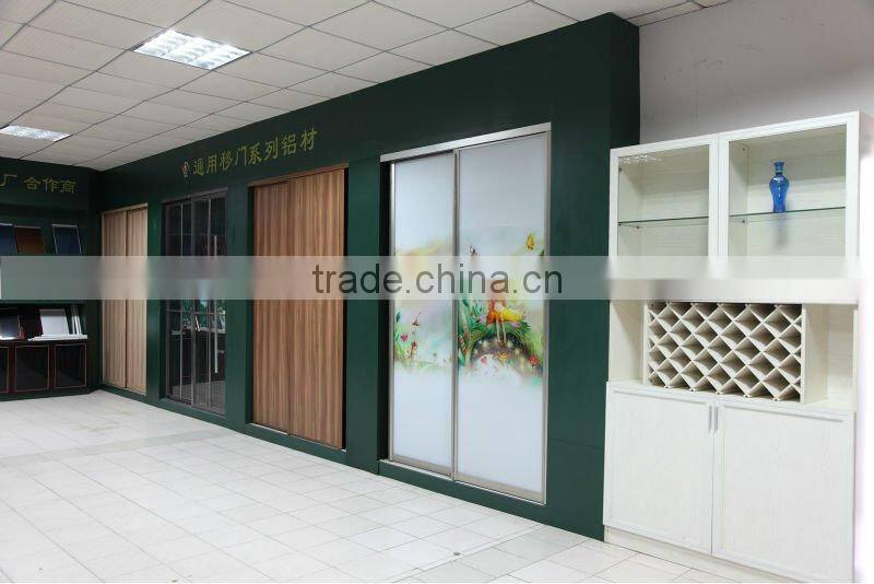 6000 series mill finish aluminium sliding door wardrobe