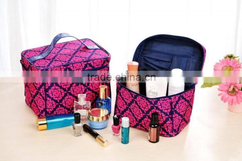 Factory multicolour nylon makeup bag
