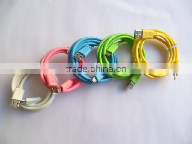 micro usb colored smart phone cable